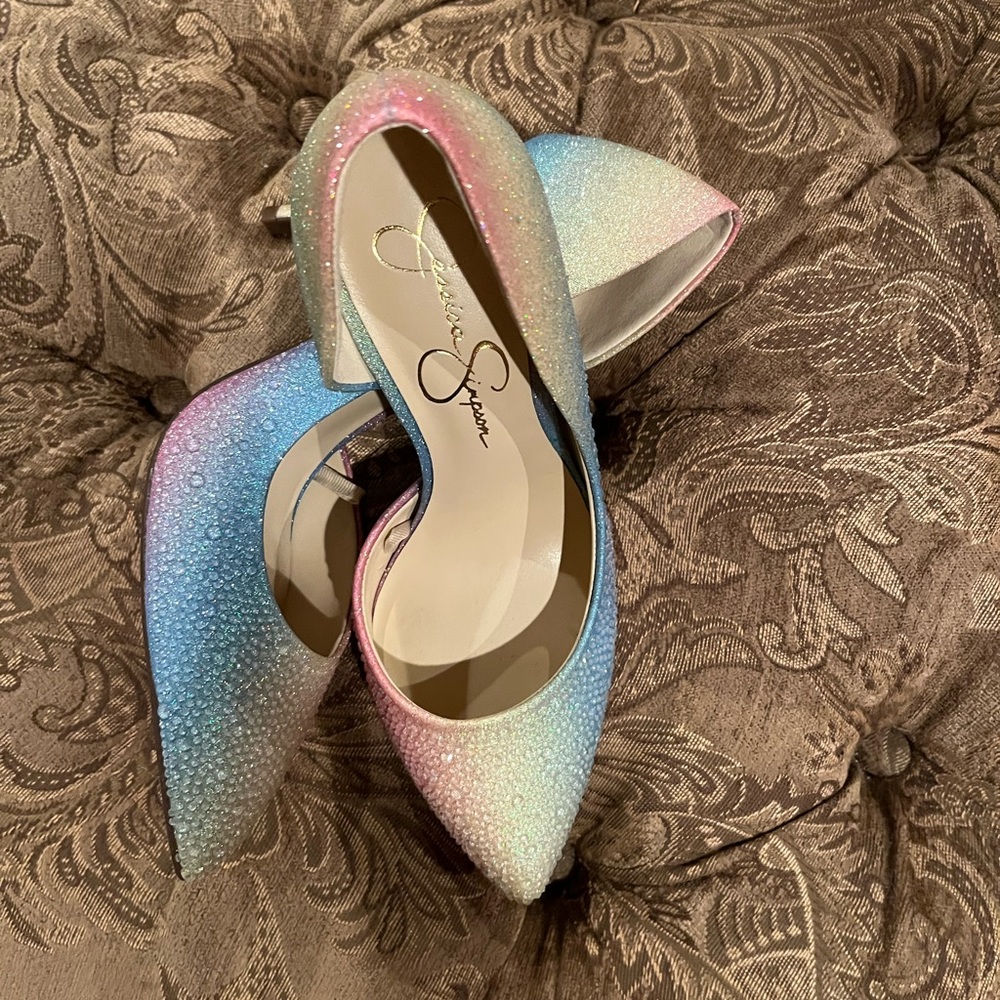 Jessica Simpson Multicolor Gradient Heels